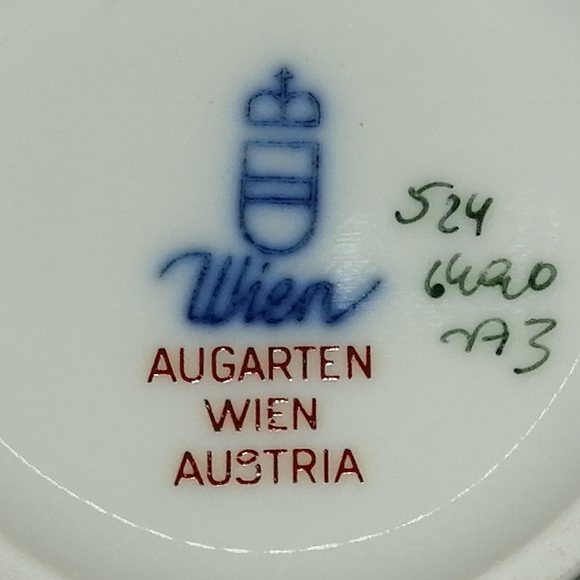 SOLD.           VTG. Augarten Wien Austria Bud Vase St. Patrick's - Picture 10 of 12